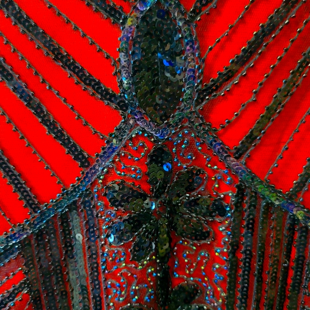 Woman's flopper dress size large red